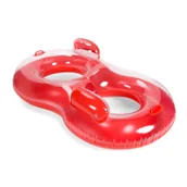 Materace dmuchane i koła do pływania - Koło Do Pływania Dwuosobowe Aquastic Czerwone Asr-175R - miniaturka - grafika 1