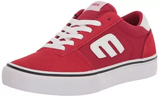 Buty dla dziewczynek - Etnies Dziecięce buty dziecięce Calli-Vulc Skate, Czerwono-biała guma, 32.5 EU - grafika 1