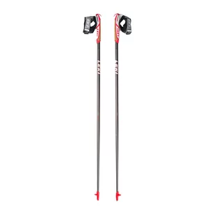 Leki Flash Carbon Walking Poles Speed Tip, dark anthracite/white/light red 105cm 2021 Kijki 65025601105 - Kije trekkingowe - miniaturka - grafika 1
