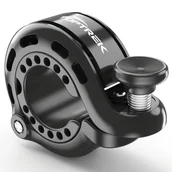 Inne - Dzwonek rowerowy Toptrek chromowo-niklowego stopu – odporny na rdzę, silikonowy zacisk do kierownic 22,2-31,, niewidoczny w kształcie litery Q, - miniaturka - grafika 1