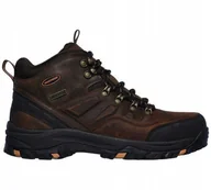 Buty trekkingowe męskie - Buty trekkingowe męskie brązowe Skechers Relaxed Fit Relment Traven (65529-CDB) - miniaturka - grafika 1
