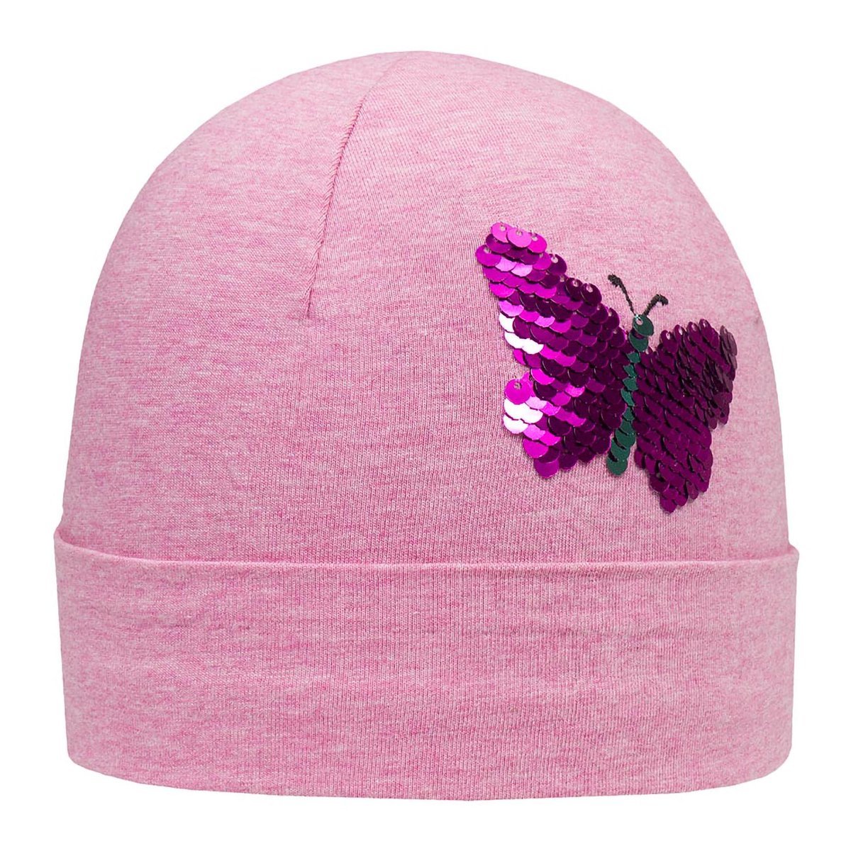 Czapka różowa motylek Döll r.49