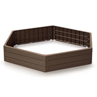 Rabata ogrodowa PROSPERPLAST Base Woody IBWH-7587U Brązowy - Donice - miniaturka - grafika 1