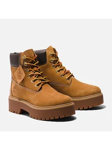 Timberland Skórzane botki "Stone Street 6" w kolorze jasnobrązowym - Botki damskie - miniaturka - grafika 1