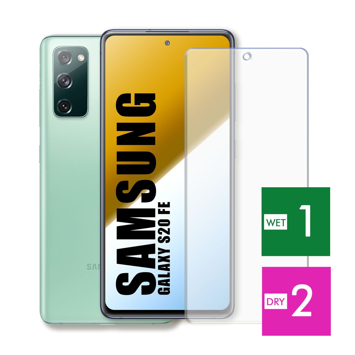 WZMOCNIONE SZKŁO DO SAMSUNG GALAXY S20 FE SZYBKA HARTOWANE 9H JAKOŚĆ