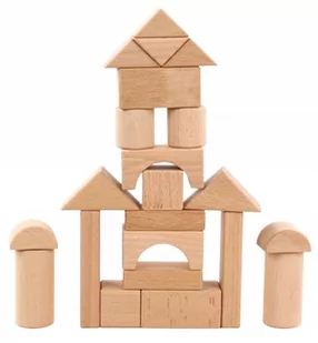 Drewniane Klocki Kreatywna Układanka Dla Dzieci - Zabawki sensoryczne - miniaturka - grafika 1