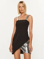 Sukienki - Rinascimento Sukienka koktajlowa CFC0115242003 Czarny Slim Fit - miniaturka - grafika 1