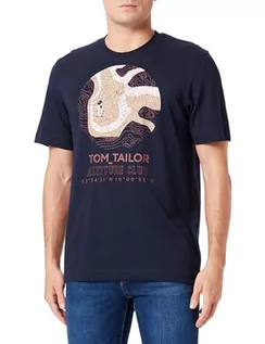 Koszulki męskie - TOM TAILOR T-shirt męski, 10668 - Sky Captain Blue, L - grafika 1