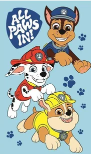 Ręczniczek do przedszkola 30x50 Paw Patrol Boys niebieski dziecięcy bawełniany JF24 - Okrycia kąpielowe dla dzieci - miniaturka - grafika 1