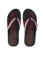 Klapki i japonki męskie - Tommy Hilfiger Japonki Massage Beach Sandal FM0FM05443 Granatowy - miniaturka - grafika 1