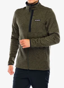 Bluza rozpinana Columbia Sweater Weather Full Zip - greenscape heather - Bluzy sportowe męskie - miniaturka - grafika 1