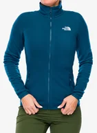 Bluzy sportowe damskie - Bluza polarowa damska The North Face 100 Glacier FZ - midnight petrol - miniaturka - grafika 1