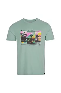 Koszulki męskie - O'Neill Męski T-shirt z krótkimi rękawami, Bays podkoszulek, 16015 Aquifer, XL/XXL (opakowanie 4 szt.) - grafika 1