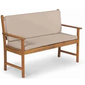 Poduszki ogrodowe - FIELDMANN FDZN 9021 poduszki na ławkę dwuosobową brązowy - miniaturka - grafika 1