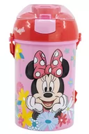 Kubki dla dzieci - bidon kubek ze słomką MYSZKA MINNIE pasek 450ML - miniaturka - grafika 1