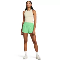 Spodnie sportowe damskie - Damskie spodenki treningowe Under Armour Flex Woven Short 3in - zielone - UNDER ARMOUR - miniaturka - grafika 1