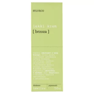 Sylveco, Lekki krem do twarzy, brzoza, 50ml - Kremy do twarzy - miniaturka - grafika 1