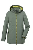 Kurtki damskie - Killtec Damska kurtka softshellowa/kurtka outdoorowa z odpinanym kapturem KOW 8 WMN SFTSHLL JCKT, pale green, 44, 39685-000 - miniaturka - grafika 1