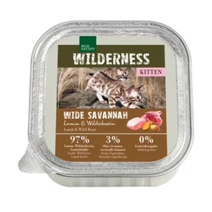REAL NATURE WILDERNESS Kitten 16 x 100 g Wide Savannah Jagnięcina i dzik - Mokra karma dla kotów - miniaturka - grafika 1