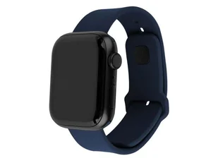 Fixed Silikonowy pasek Silicone Strap do Apple Watch 45 / 44 / 42 mm, granatowy - Akcesoria do smartwatchy - miniaturka - grafika 2