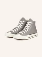 Sneakersy damskie - Converse Wysokie Sneakersy Chuck 70 grau - miniaturka - grafika 1