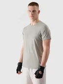Koszulki sportowe męskie - 4F Koszulka sportowa w kolorze szarym - miniaturka - grafika 1