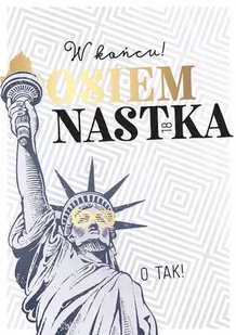 Kukartka Karnet B6 GS-006 Urodziny 18 statua - Kukartka - Kartki okolicznościowe i zaproszenia - miniaturka - grafika 1