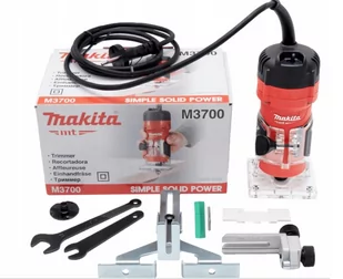 Makita M3702 frezarka do krawędzi 530W chwyt 6 mm w kartonie - Frezarki - miniaturka - grafika 1