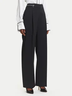KARL LAGERFELD Spodnie materiałowe A3W10099 Czarny Straight Fit - Spodnie damskie - miniaturka - grafika 1