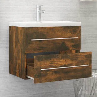 Lumarko Szafka pod umywalkę, przydymiony dąb, 60x38,5x48 cm - Szafki łazienkowe - miniaturka - grafika 7