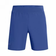 Spodnie sportowe męskie - Męskie spodenki do biegania Under Armour UA Launch Pro 7\'\' Shorts - niebieskie - UNDER ARMOUR - miniaturka - grafika 1