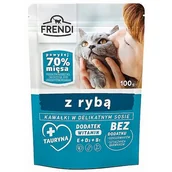 Mokra karma dla kotów - Pakiet Frendi Mokra Karma Dla Dorosłych Kotów Z Kawałkami Ryby W Sosie 24 x 100 g - miniaturka - grafika 1