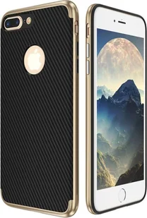 Hybrydowe silikonowe etui na telefon komórkowy Apple iPhone 5 / 5s / SE Case Cover Bag Gold - Etui i futerały do telefonów - miniaturka - grafika 1