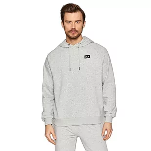 Fila Męska bluza z kapturem Belfort, Jasnoszary melanż, M - Bluzy męskie - miniaturka - grafika 1
