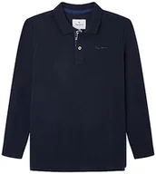 Koszulki i topy damskie - Pepe Jeans Thor Ls damska koszulka polo, niebieski (Dulwich), 8 Jahre - miniaturka - grafika 1