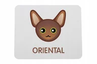 Podkładki pod mysz - Podkładka pod mysz z kotem orientalnym - miniaturka - grafika 1