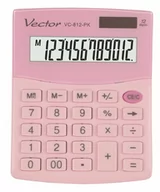 Kalkulatory - Kalkulator Vector VC-812 PK biurowy - miniaturka - grafika 1