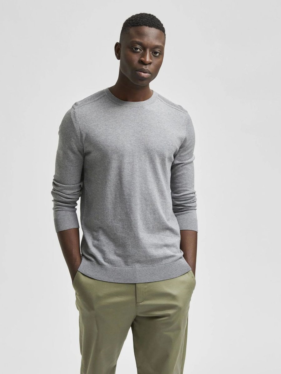 maglie uomo selected 16074682 berg medium grey melange