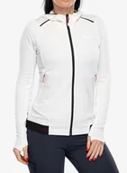 Bluzy sportowe damskie - Bluza damska z kapturem Salewa Pedroc PL Hooded Jacket - white - miniaturka - grafika 1