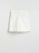 Spodenki damskie - Reserved - Szorty z kantem - biały - miniaturka - grafika 1