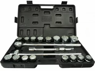Zestaw kluczy nasad.21el.3/4" 12-kąt.19-50mm/czarna walizka/(2) - Zestawy narzędziowe - miniaturka - grafika 1