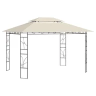Altany ogrodowe - vidaXL Altana, 4x3x2,7 m, kremowa, 160 g/m! 313915 - miniaturka - grafika 1