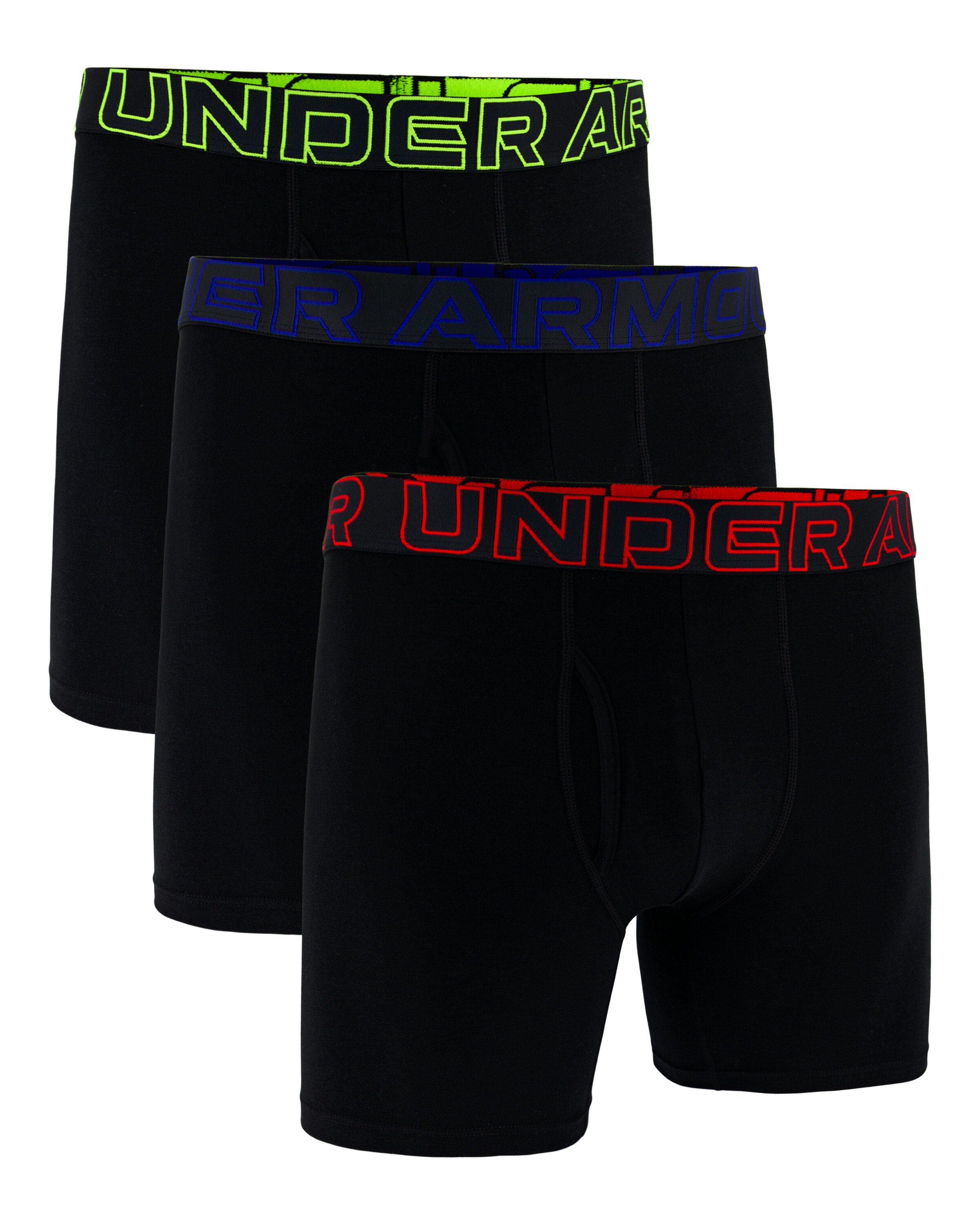 Bokserki męskie Under Armour Perf Cotton 6in 3Pack Black L