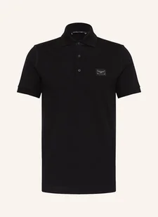 Dolce & Gabbana Koszulka Polo Z Piki schwarz - Moda i Uroda OUTLET - miniaturka - grafika 1
