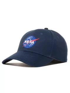 Czapki męskie - Alpha Industries Czapka z daszkiem Nasa Cap 186903 Granatowy - grafika 1