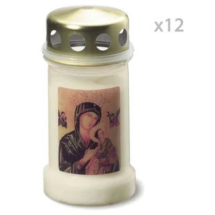 Bolsius Wkłady do zniczy z obrazkiem No 3, 12 szt., przezroczyste Sfeerpunt - Świece - miniaturka - grafika 1