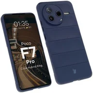 Etui i futerały do telefonów - Bizon Pancerne etui Case Tur do Xiaomi Poco F7 Pro, granatowe - miniaturka - grafika 1