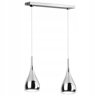 Lampa Wisząca,żyrandol Kula Chrom Drop 2-208D Led - Lampy sufitowe - miniaturka - grafika 1