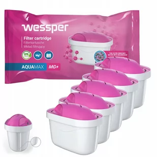 5X Wessper Mg+ Magnes Zamienny Wkład/Filtr Wody Do Dzbanków: Brita, Aquaphor, Wessper, Dafi (Zamiennik) - Wkłady filtrujące - miniaturka - grafika 1