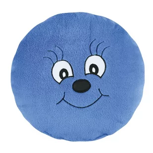 Bellatex Poduszka Kuleczka niebieski, średnica 35 cm - Kołdry i poduszki dla dzieci - miniaturka - grafika 1